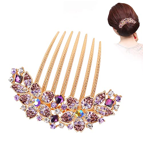 PALAY Metal Hair Clips for Women Stylish Latest Rhinestone 7-Claw Side Comb Clips for Hair for Women, Non-slip Bun Hair Comb Pin Hairpin Hair Accessories Ladies Gift PALAY Metal Hair Clips for Women Stylish Latest Rhinestone 7-Claw Side Comb Clips for Hair for Women, Non-slip Bun Hair Comb Pin Hairpin Hair Accessories Ladies Gift